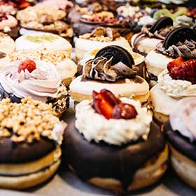 Milk Chocolate Nut Doughnut